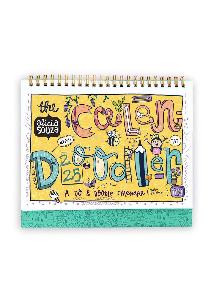 2025 Calendoodler Desk Calendar