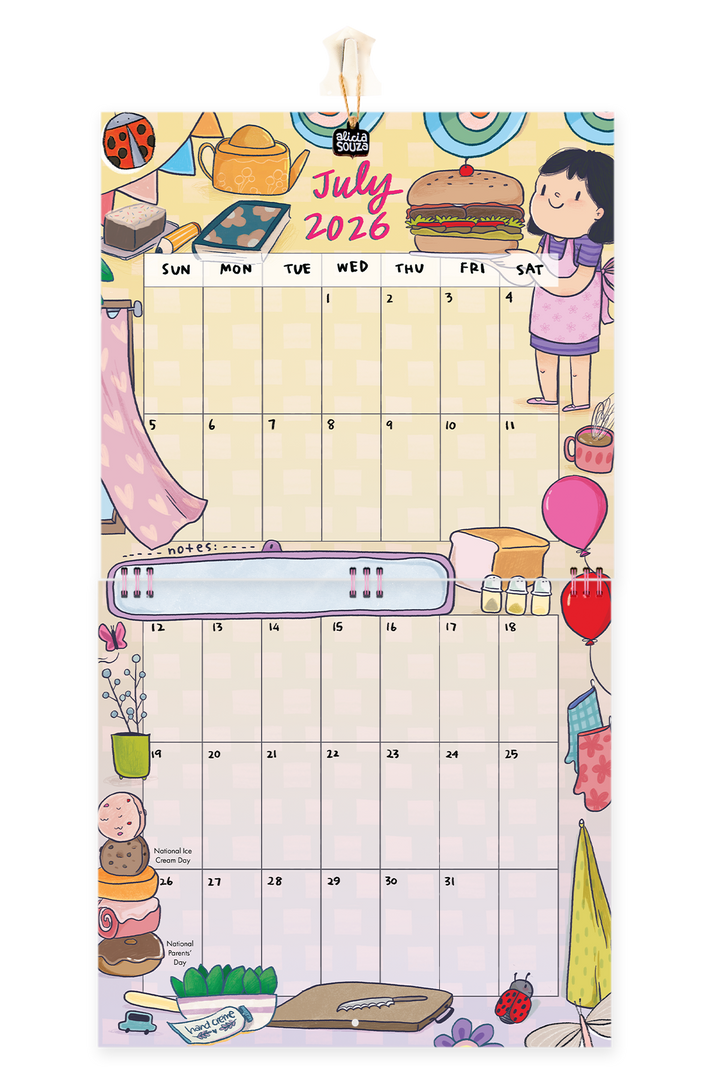 2026 Everyday Happiness Wall Calendar