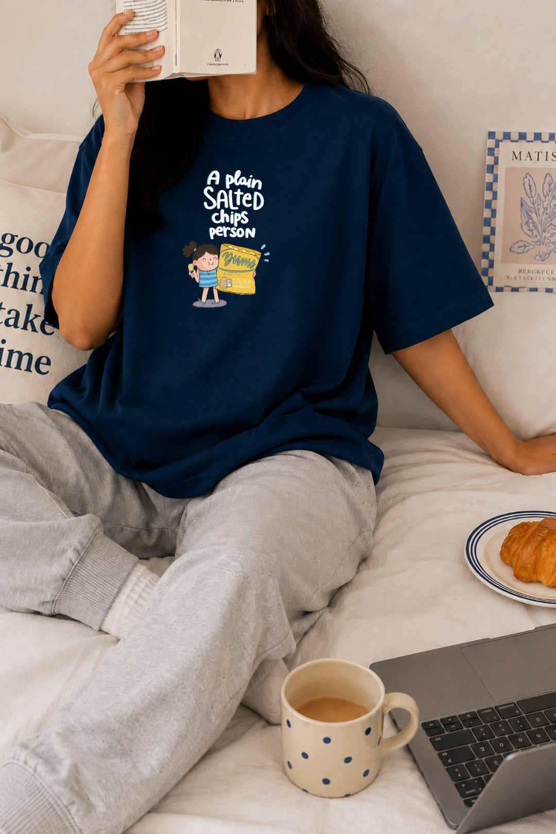 Plain Salted Oversized T-Shirt