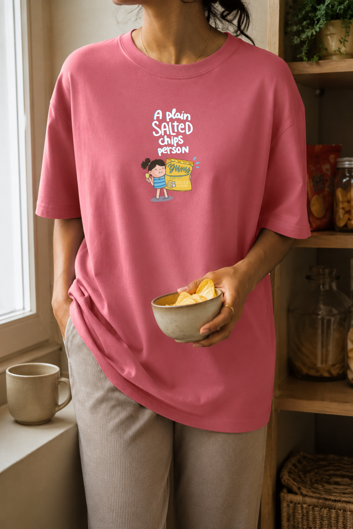 Plain Salted Oversized T-Shirt