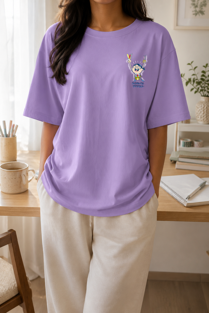 Stationery Hoarder Oversized T-Shirt