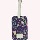Purple Floral Luggage Tag