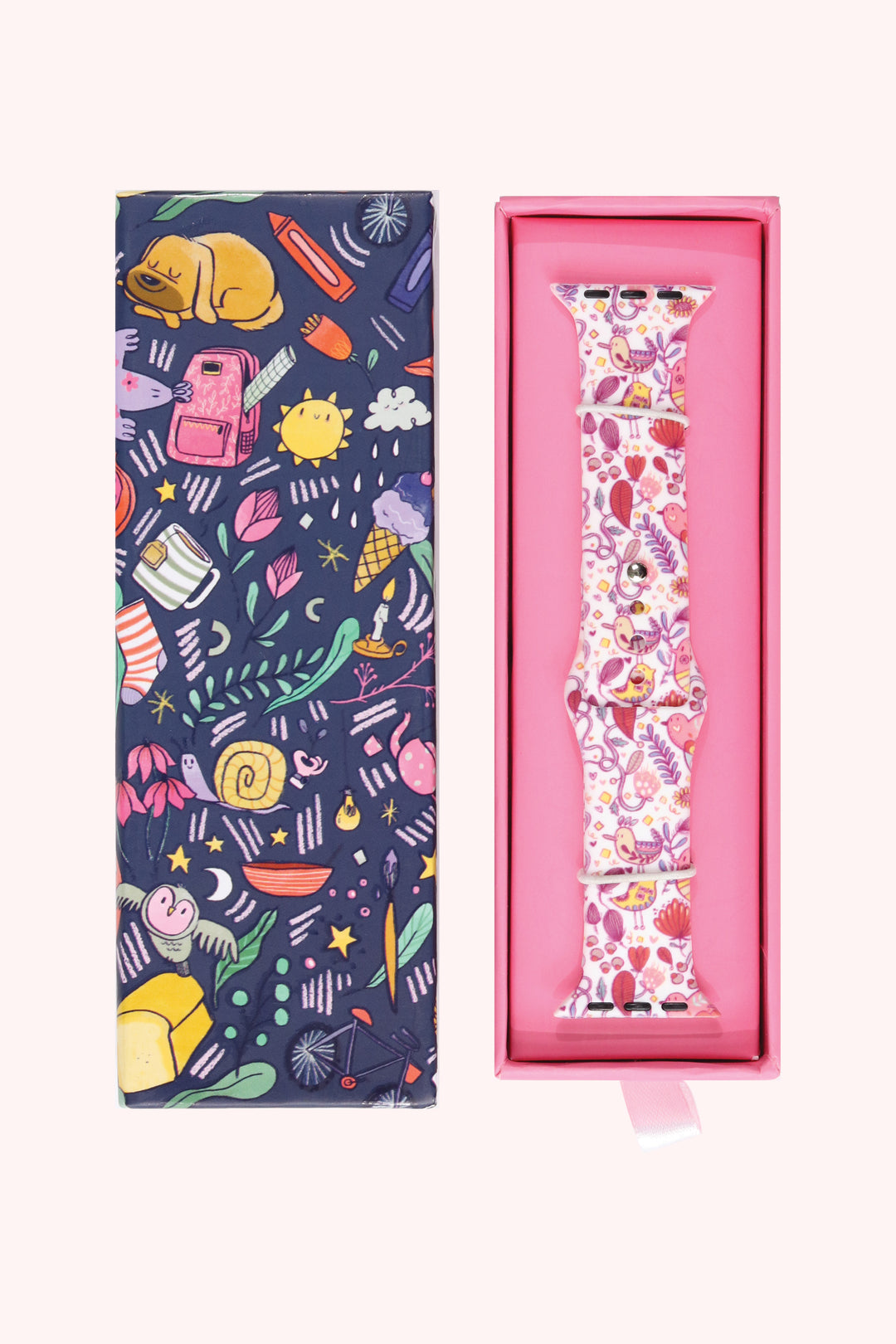Bird Flow 22mm Watch Strap with Push Button