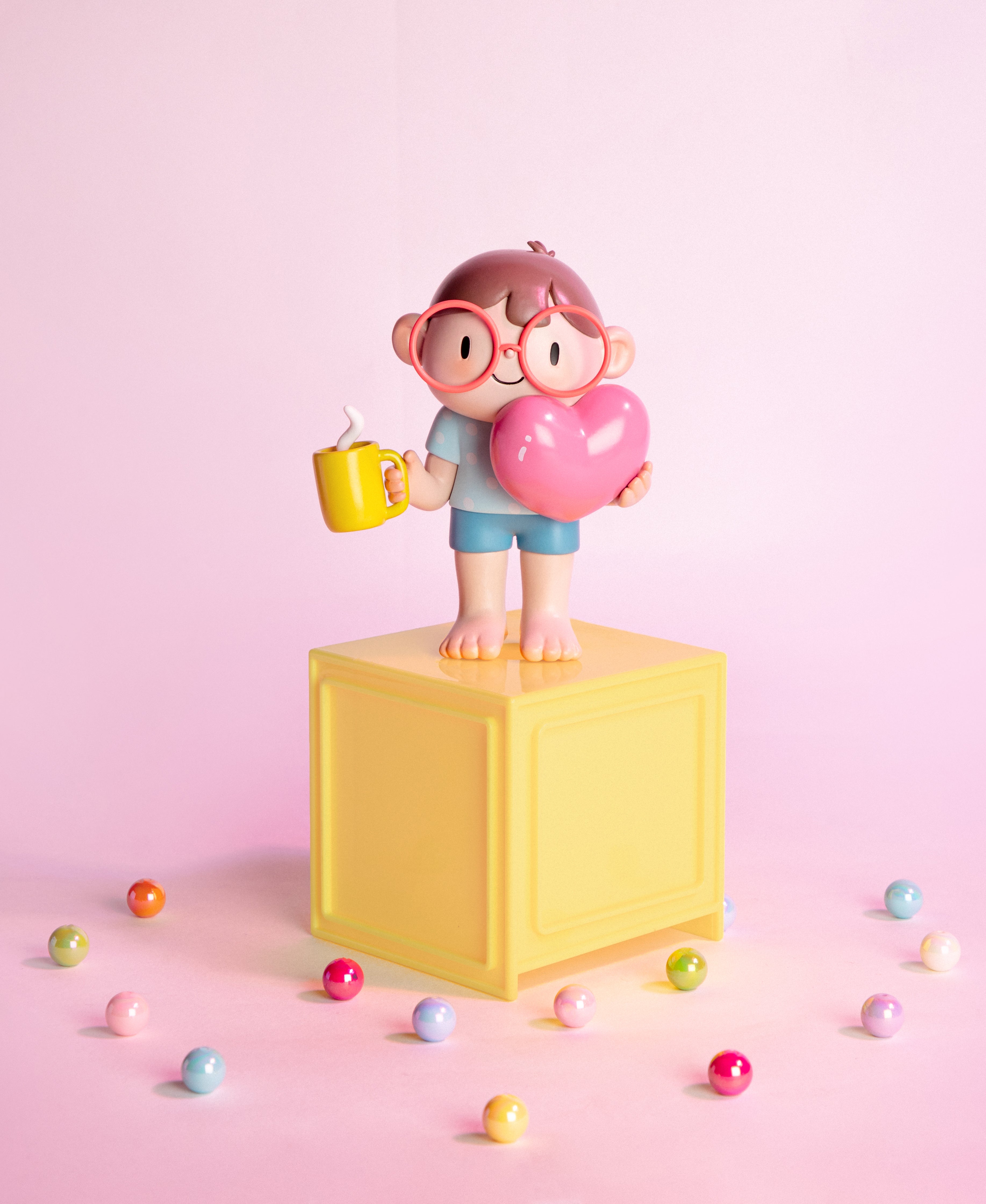All You Need Is Love & Caffeine Collectible PVC Figure – Alicia Souza