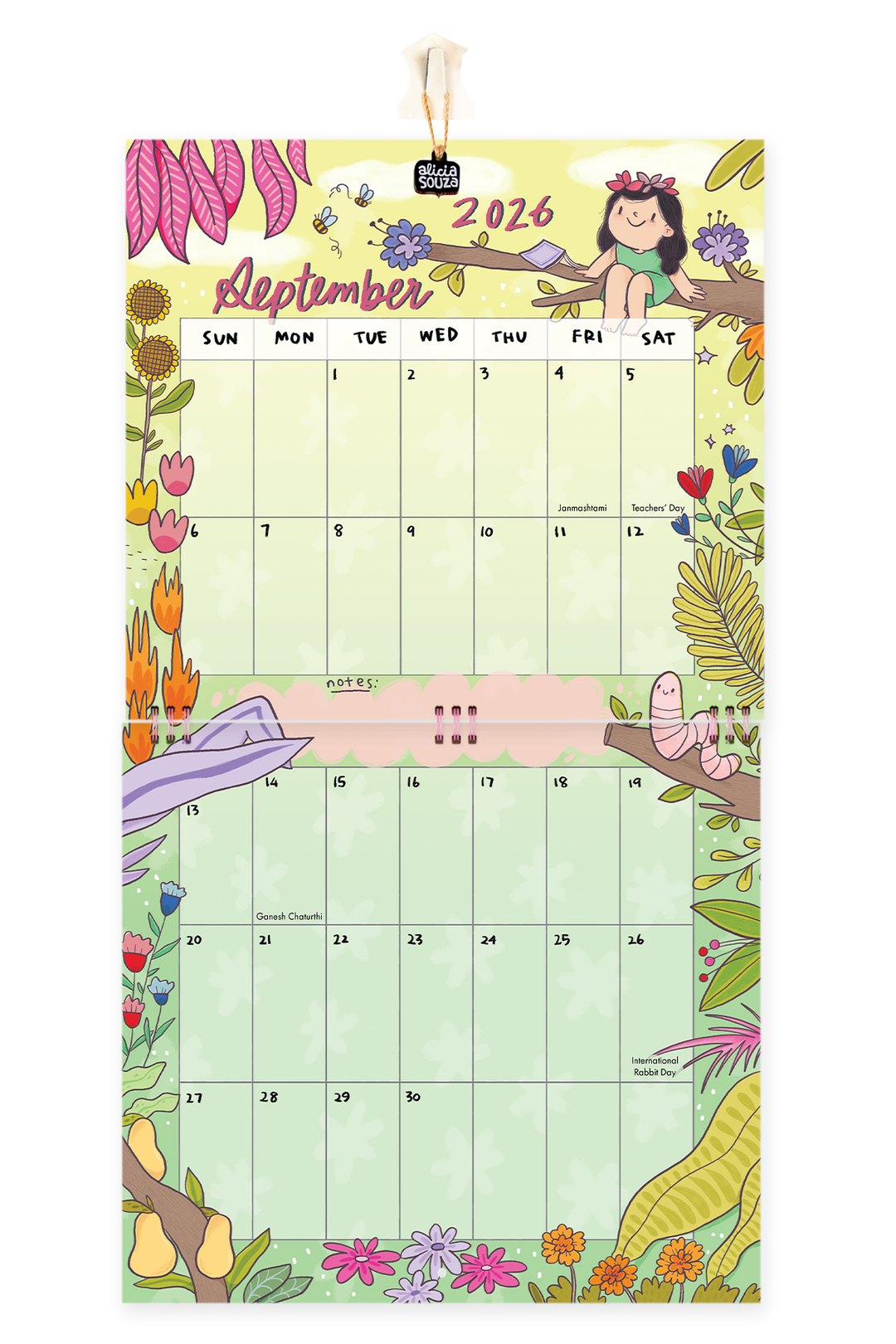 2026 Everyday Happiness Wall Calendar