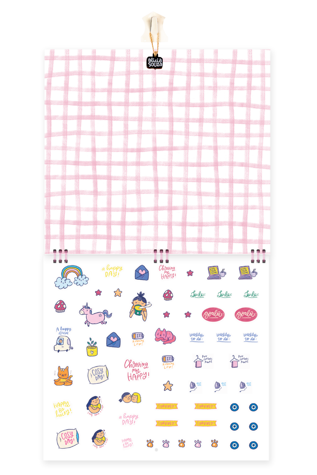2026 Everyday Happiness Wall Calendar