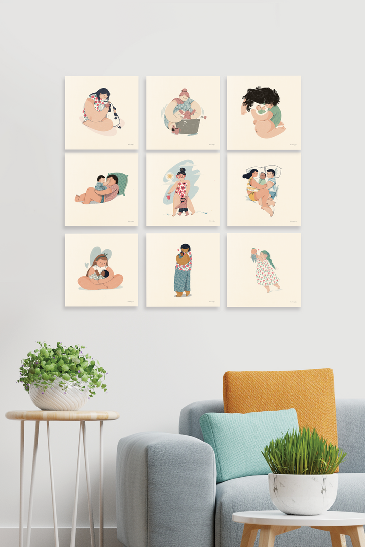 Mother's Love Wall Art | Set of 9