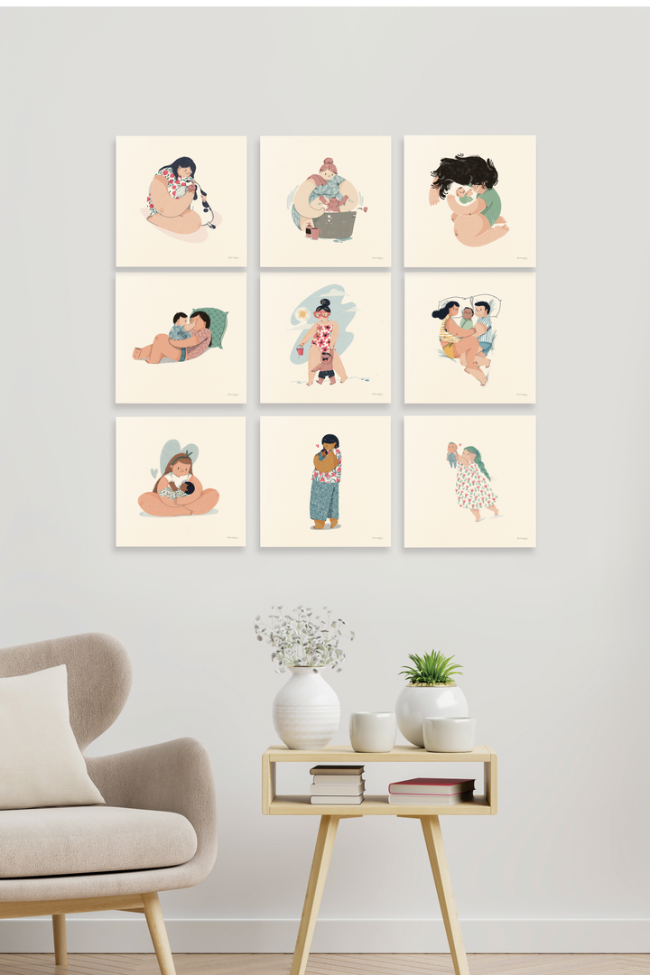 Mother's Love Wall Art | Set of 9