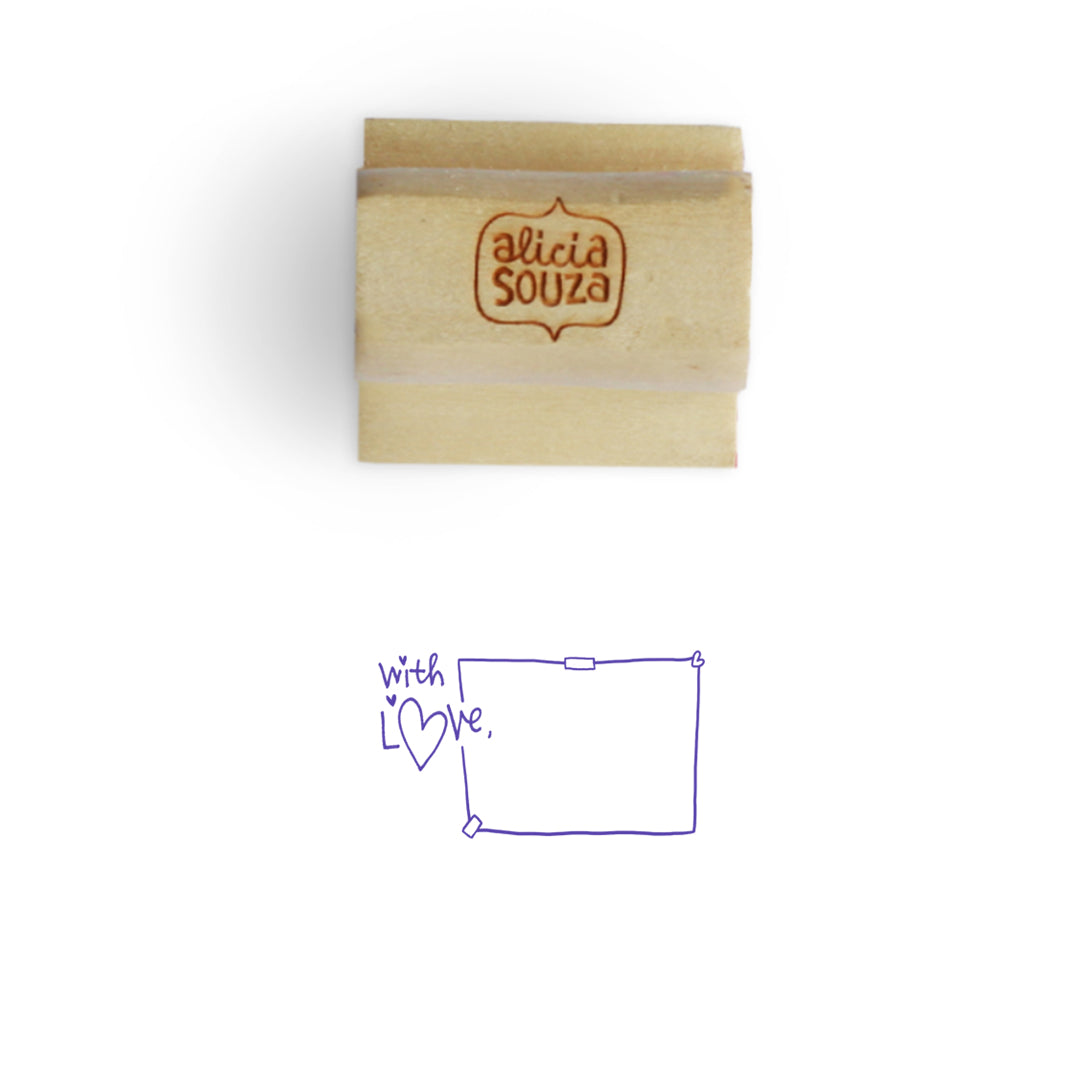 With Love Address Stamp