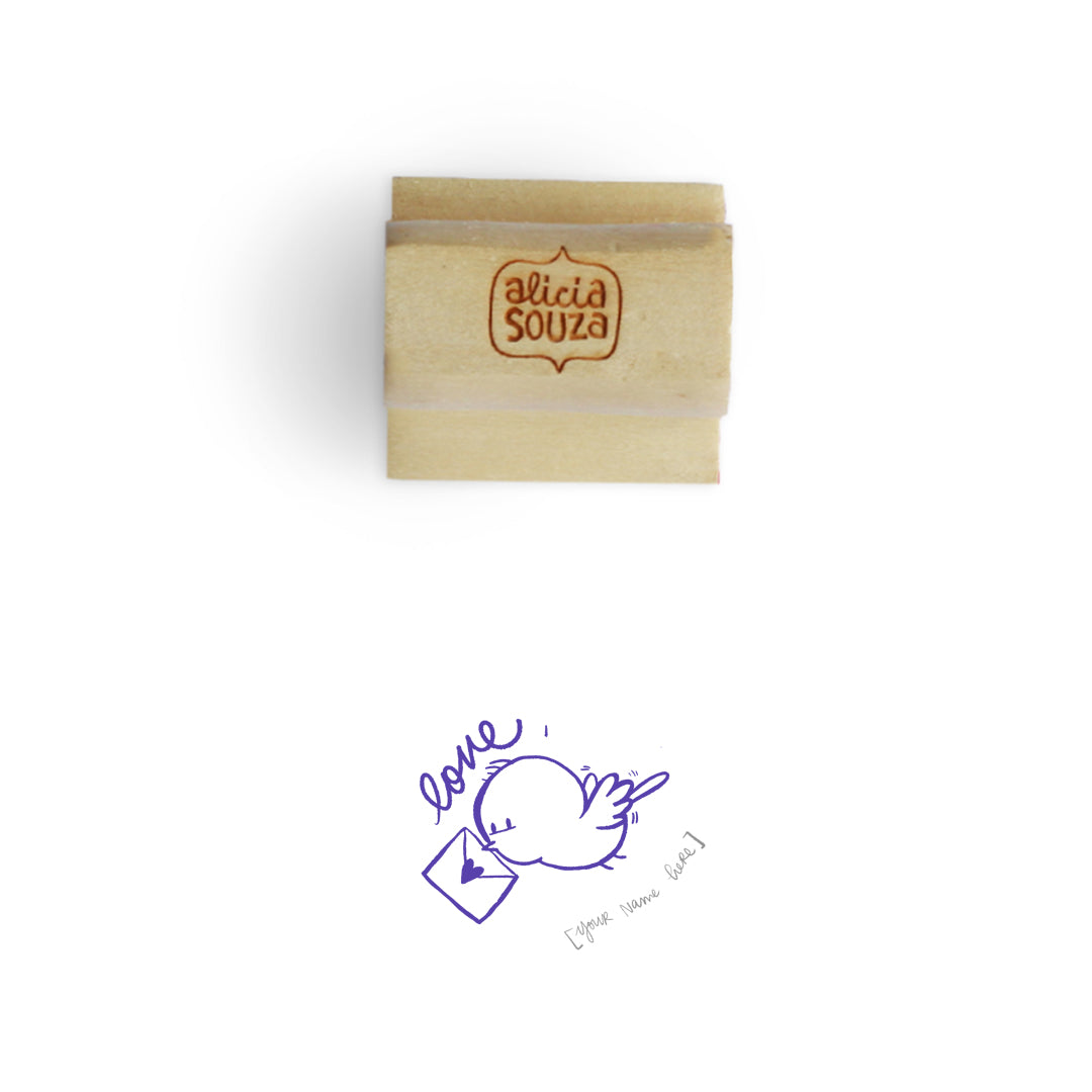 Birdie Name Custom Stamp