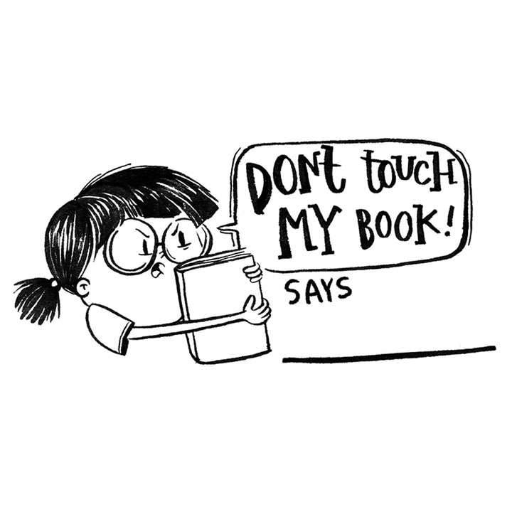 Don't Touch Book Stamp - GIRL