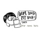 Custom Don't Touch  Book Stamp - BOY
