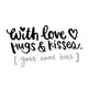 With Love Name Custom Stamp