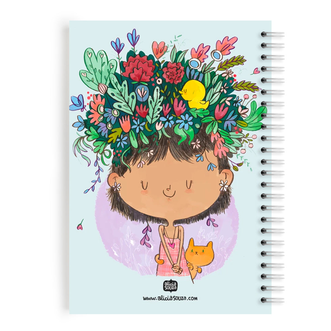 Flower On The Head Notebook