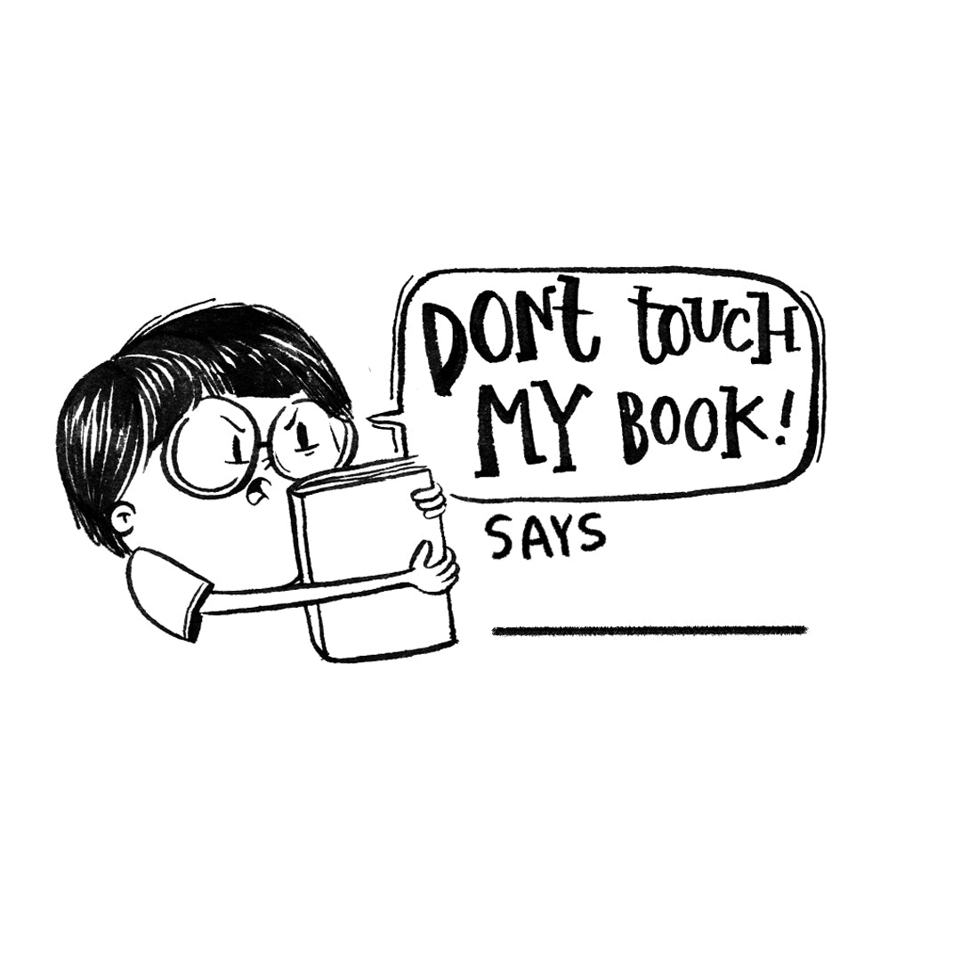 Don't Touch Book Stamp - BOY