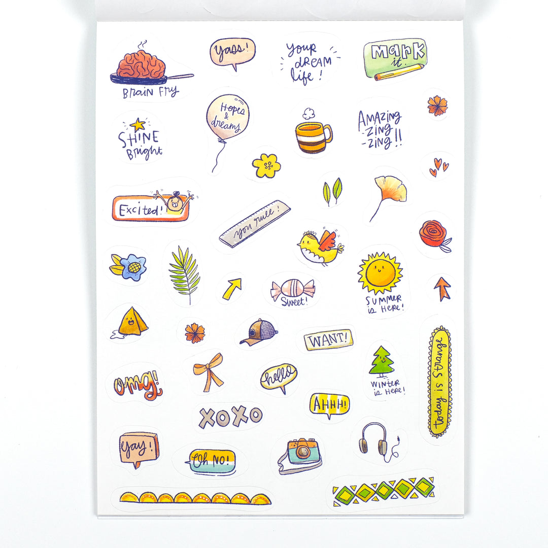 Big book of stickers with Colour-in pages