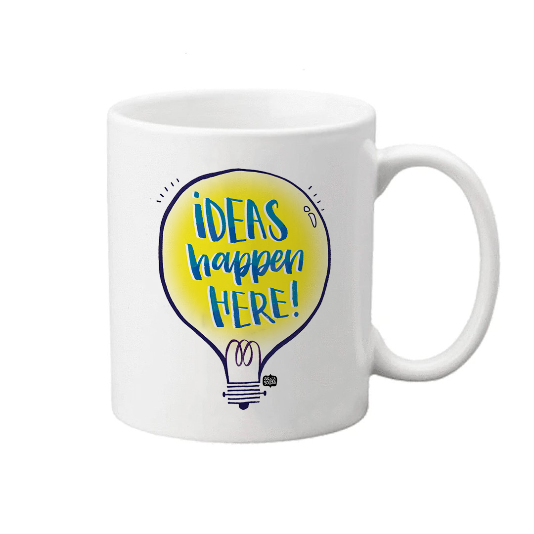 Ideas Happen Here Mug