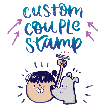 Custom Couple Stamp - Alicia Souza