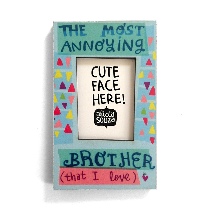 Magnetic Frame - Brother Love- Refrigerator Magnetic Frame SMALL