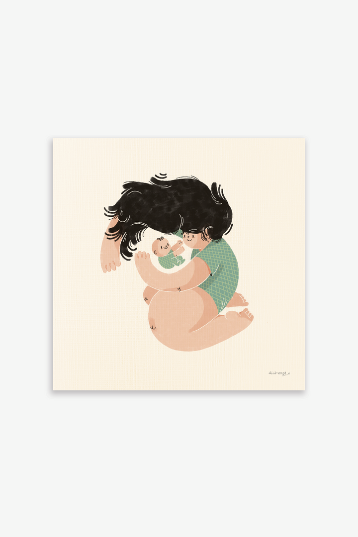 Mom Baby Quality Time Wall Art