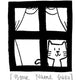 Window Cat Name Custom Stamp